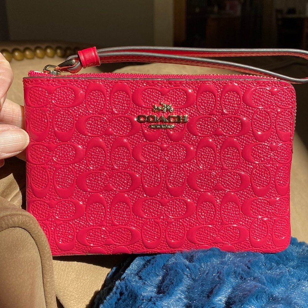 Coach Small Pink Wristlet